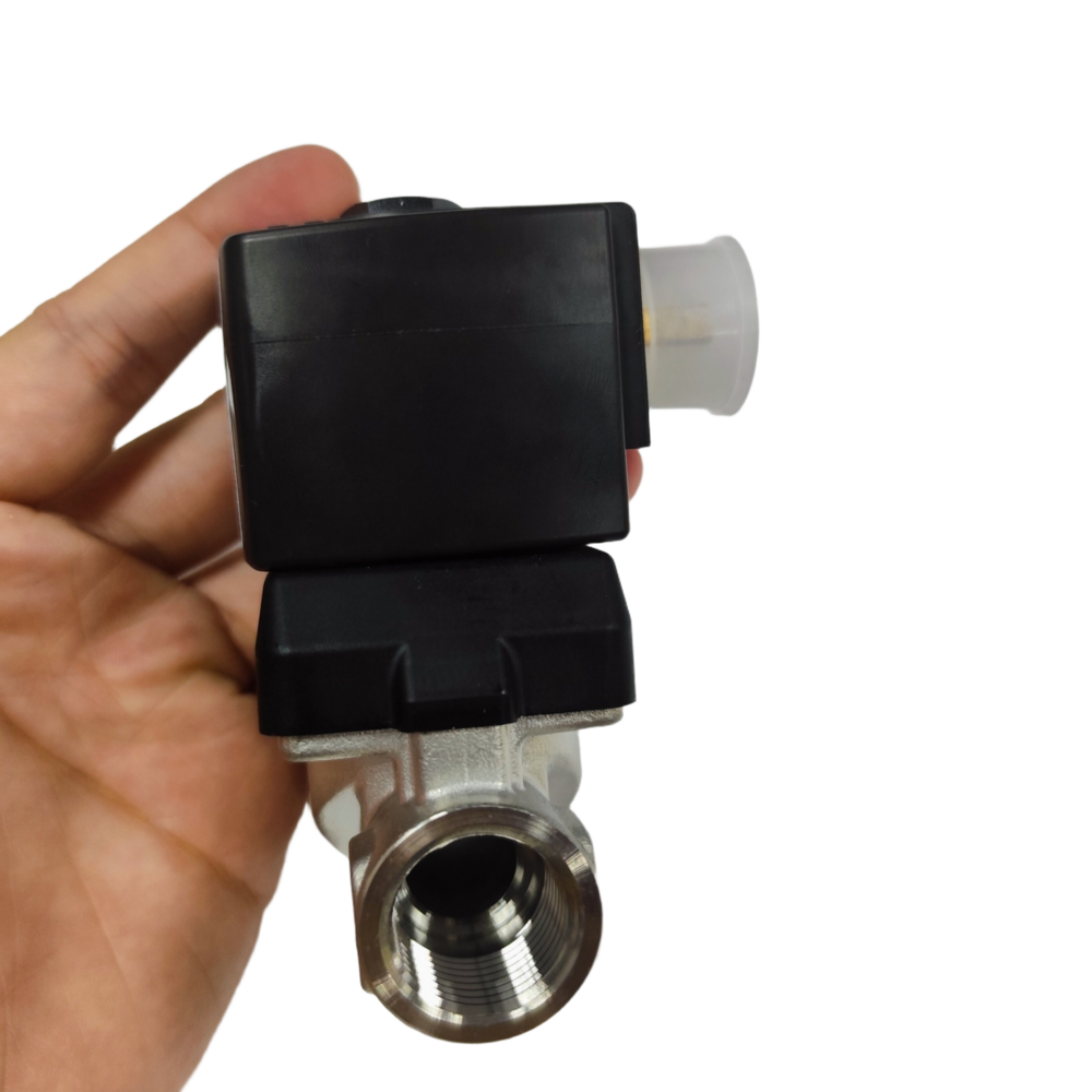 Burkert 5404 Stainless Steel High‑Temperature 2/2 NC Solenoid Valve G1 25mm Orifice PTFE Seal 20004409 20004410 00354392 20004413 Hot Fluid Steam Industrial On‑Off Solenoid Valve