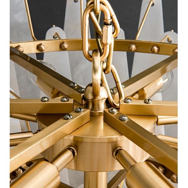 Люстра минималистского современного алебастра декоративных ламп 80lm каменная