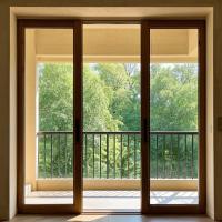 Waterproof Aluminum Folding Door Open Style For Terrific Surface Finish