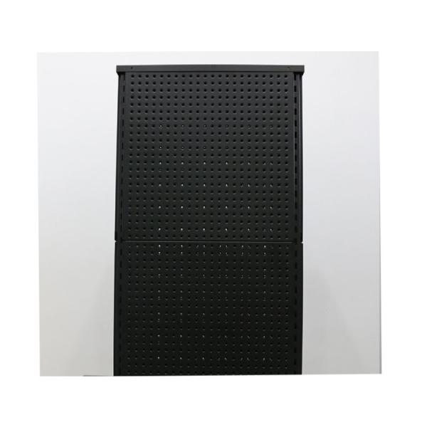 Supermarket Rack Custom Made Pegboard Shelf with 4 Rotating Sides and Movable Panels