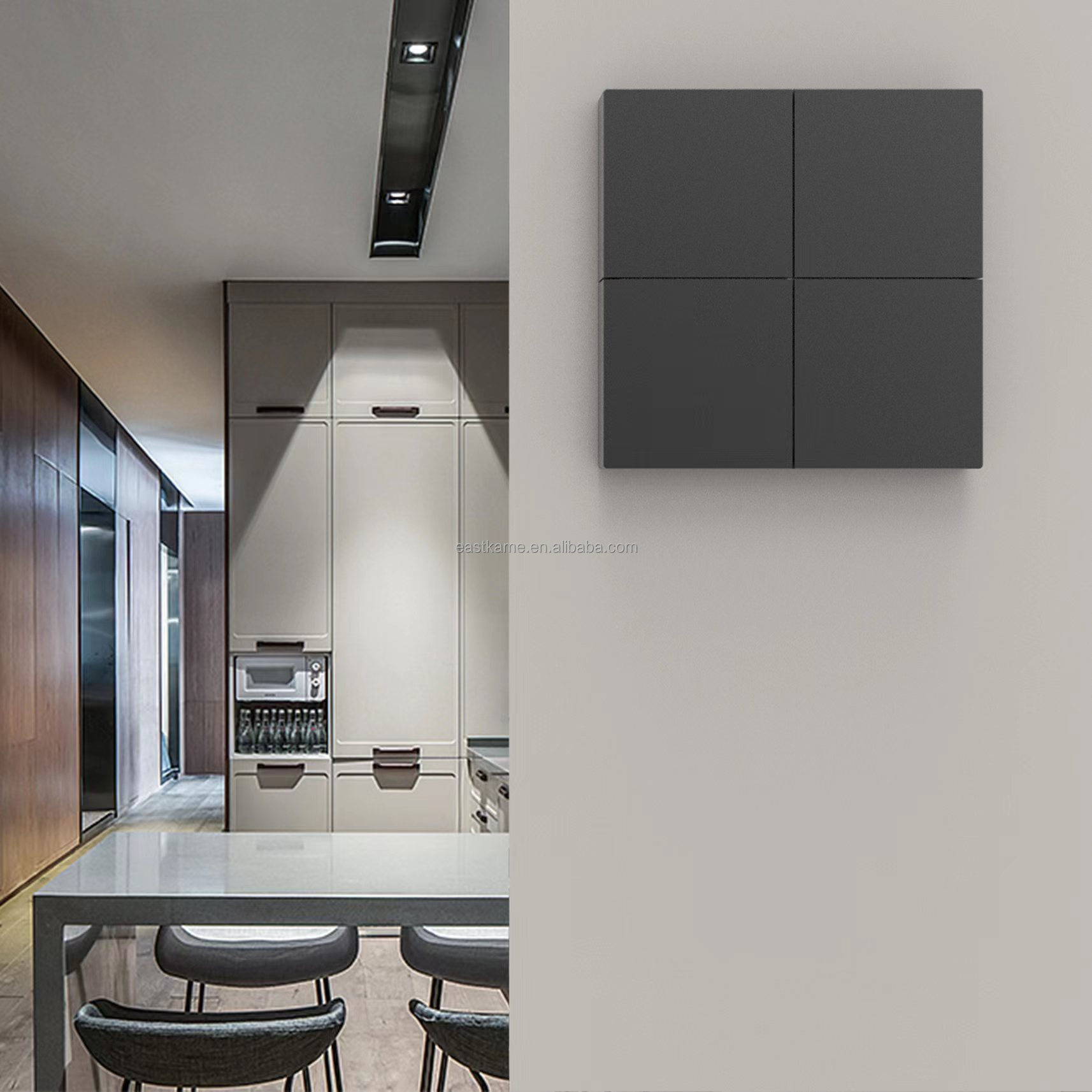 Newest WiFi Smart Wireless Light Switch with for Tuya Module Remote Control CE RoSH 10A Max Current Touch Panel