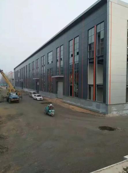 Steel Frame High-Rise Prefab Workshop with Office