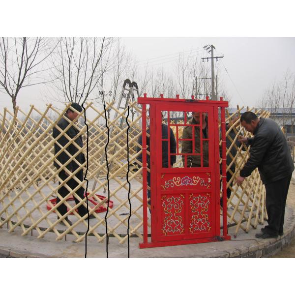 Sunscreen Polyester Canvas Yurt Style Tent Warm For Travel Accommodation