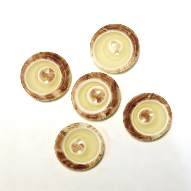 Imitation Amber Ombre Resin Buttons 10mm - 28mm Size for Fashion Garments