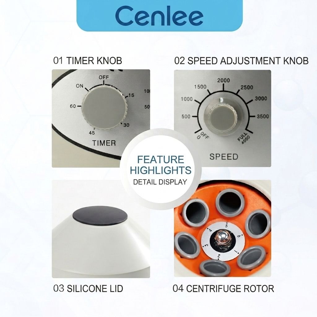 Lab Centrifuge Benchtop Centrifuge 4000rpm 6x20ml Angle Rotor Metal Portable Plasma Centrifuge Machine for Clinical Lab