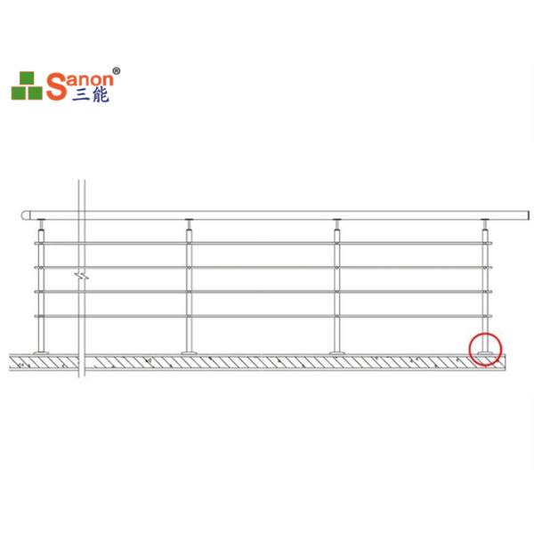 Крышка основания перил металла столбца штуцеров балюстрады нержавеющей стали декоративная