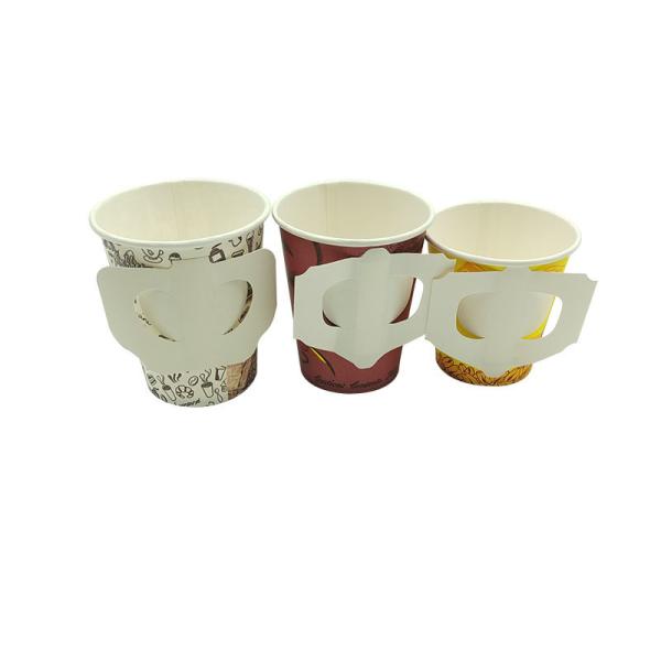 Drinking Cup Disposable Round Customize 8oz with Handle Paper Coffee Cups OEM