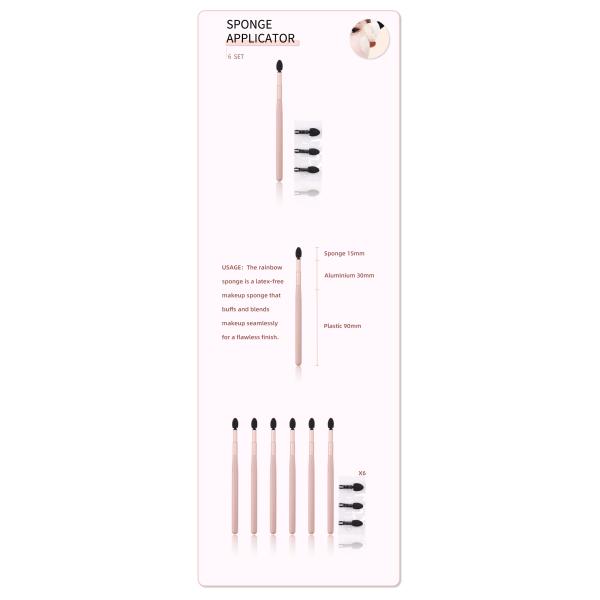 Щетка 1Pcs/Set тени глаза губки аппликатора теней для век OEM устранимая