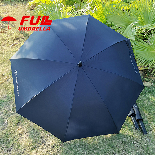 Black Custom Logo Umbrella 120cm Premium Gift Edition