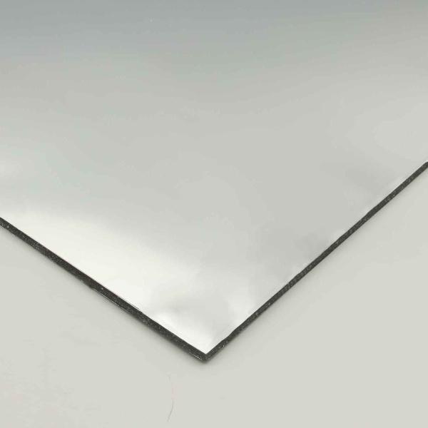 Glasses Aluminium Composite Gold And Silver Mirror Finish Panels1.22 X 2.44m Nano Coating Cladding Exterior Wall