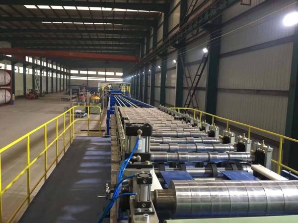 Belt Sewing Making Rock Wool Production Line / Metal Roof Panel Machine