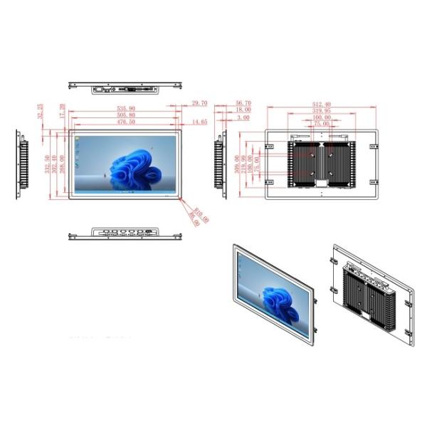 21.5-Inch High-Definition Windows Touch Display for Smart City Interfaces and Industrial Dashboards