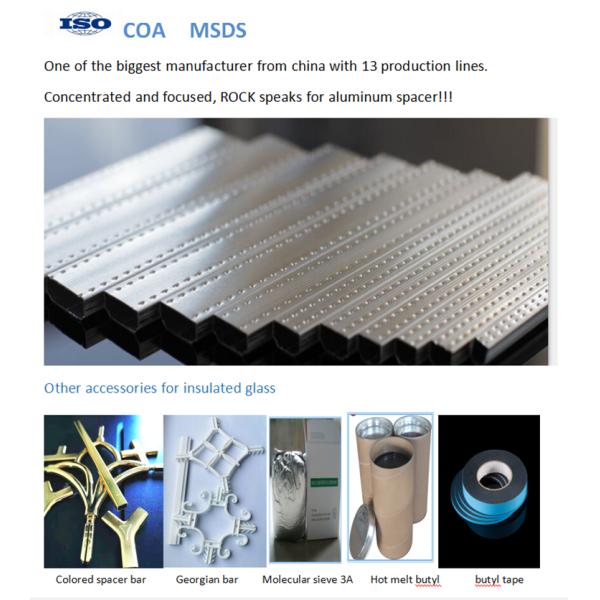 Алюминиевая Адвокатура 5*9mm Windows грузинская для UPVC Windows и дверей