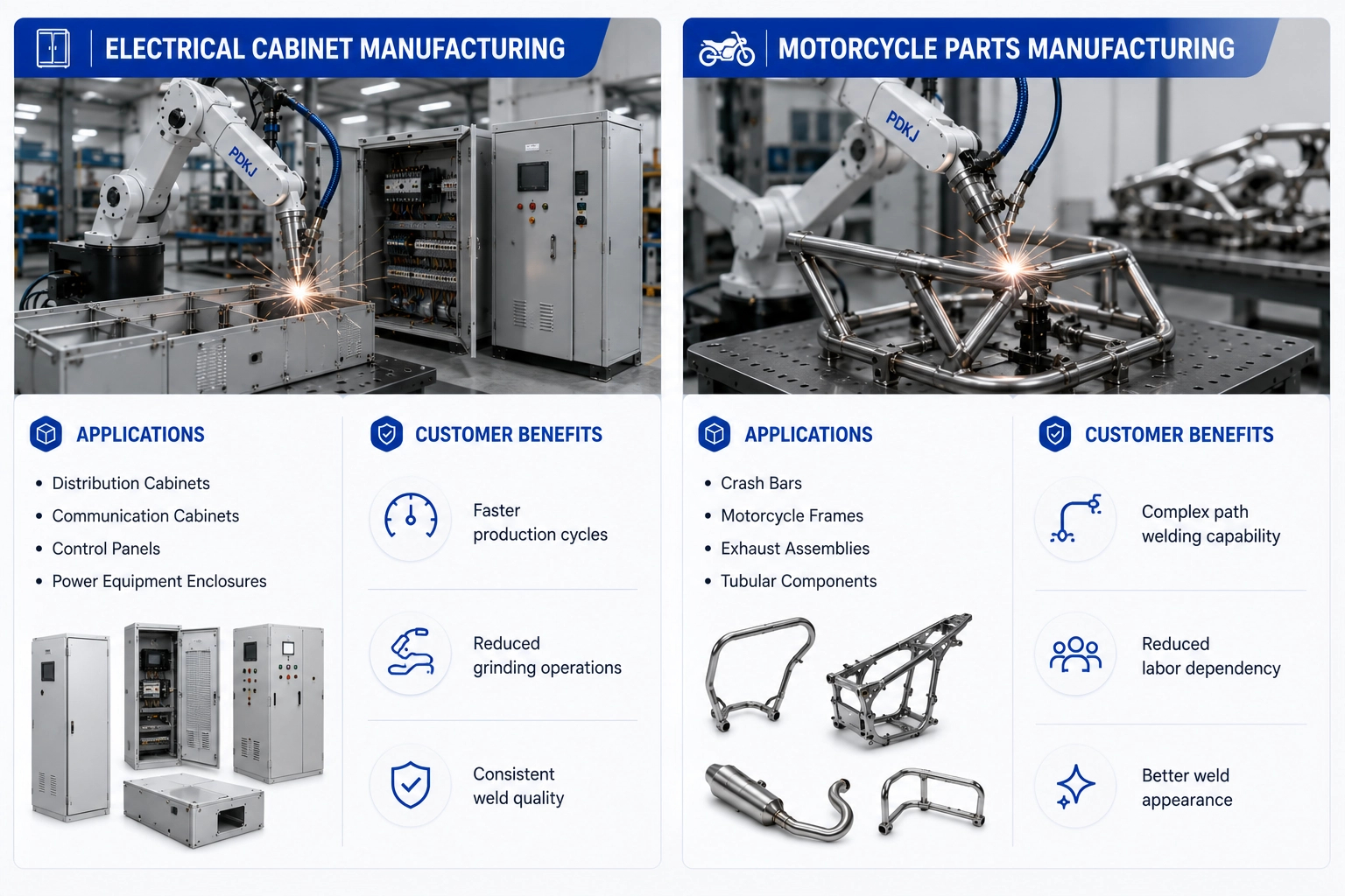 Robotic Laser Welding Workstation With Automatic Fiber Laser Welding Machine