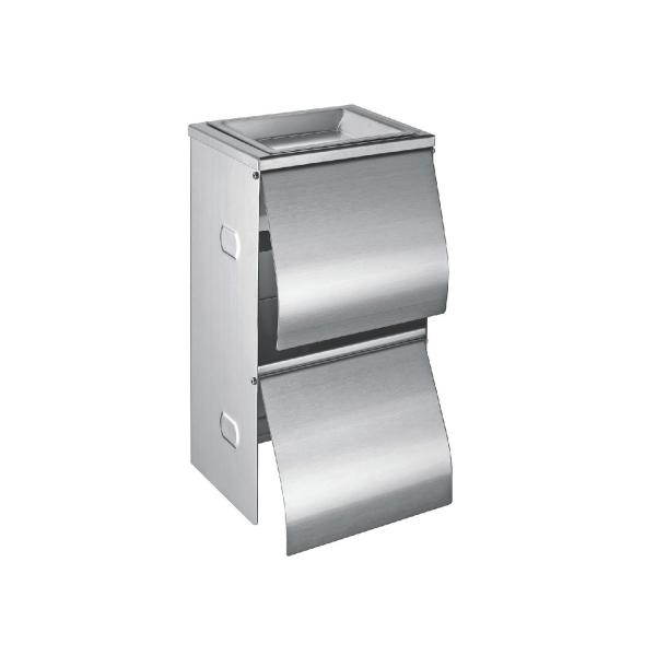 Stainless material Standing Bathroom Paper Towel Holder Steel Bathroom Paper Towel Holder Double Roll Tissue Dispenser