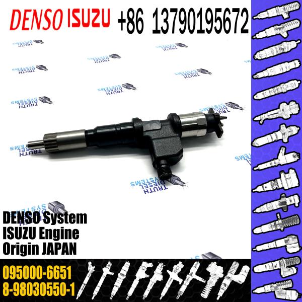 Huida Diesel Engine Fuel Injector 095000-6651 8-98030550-1 for genuine quantity