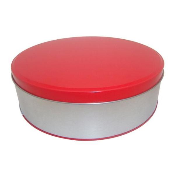 Goelia Promotional Metal Tins With Lids Clinder Shape Green Color 0.23 mm Thickness