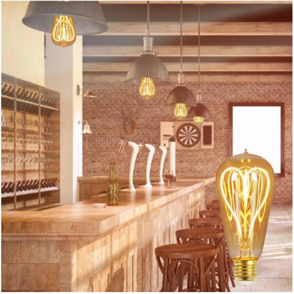 шарик приведенный 6W нити СИД ST64 шарика 64*148mm нити 220V 2400K винтажный