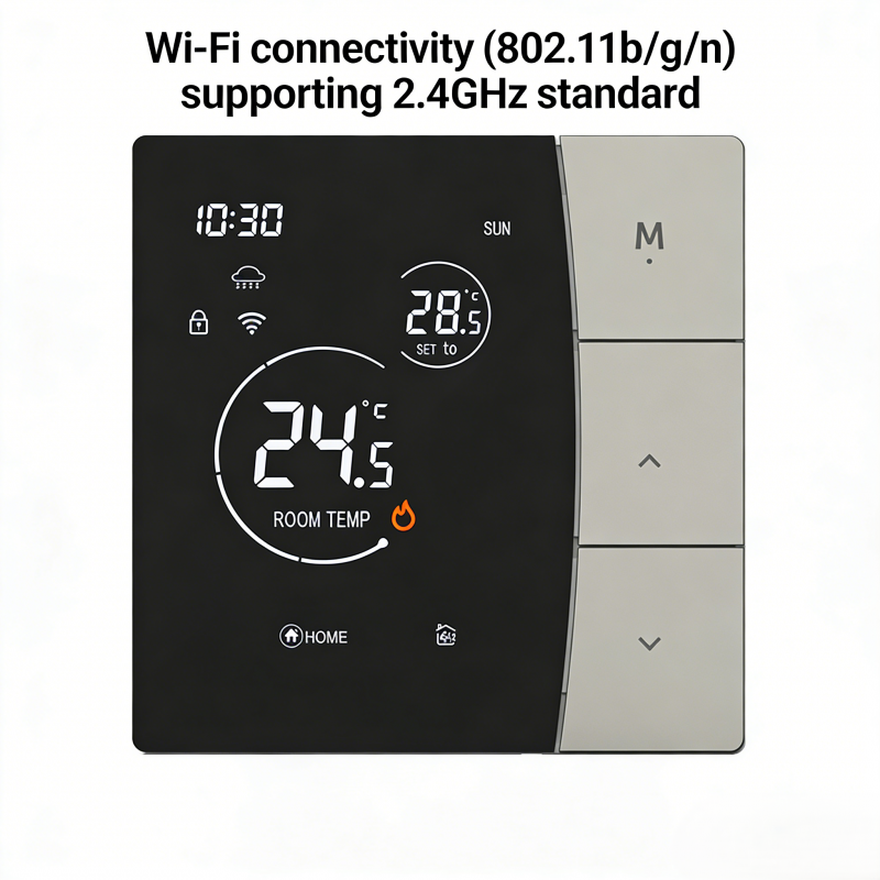 Smart Thermostat with 16A Electric Heating Wi-Fi Connectivity and ±1℃ Temperature Accuracy