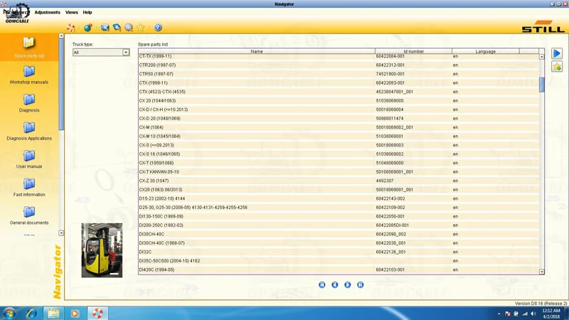 OEM Forklift Diagnostic Tool Still STEDS CANBOX 2 Scanner with Software and Multi-Language Support