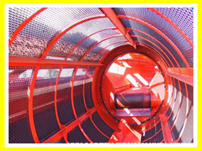 Красная сетка вибрируя экрана камня картины цвета 1.5mm гофрированная