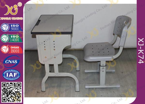 Durable School Desk And Chair for Kids Study , Plywood Desk Top With PVC Edge