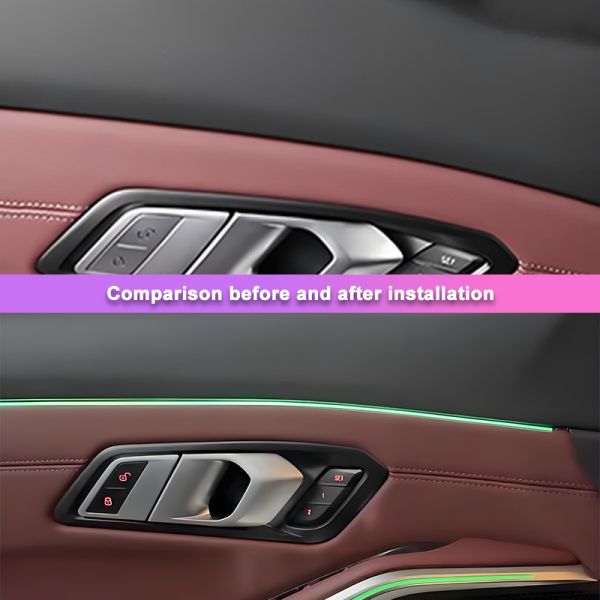BMW Ambient Lighting Upgrade Kit with Multi-Zone LED Cabin Light System and OEM Sync for Plug-and-Play Installation