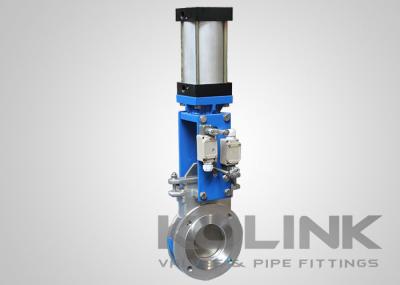 Pneumatic Knife Gate Valve with Positioner and Limit Switch