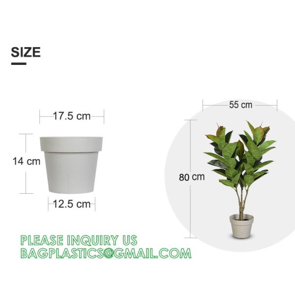 1.3m Potted Oak Tree Bonsai Faux House Plants For Home Decor Artificial Rubber Ficus Greenery Home Sets