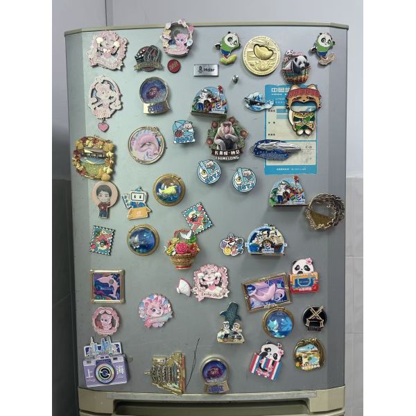 Custom Rotating fridge magnet with hard enamel technology