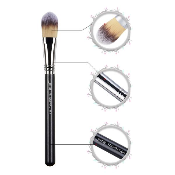 Grab Powder Flawless Foundation Brush Synthetic Hair Copper Ferrule