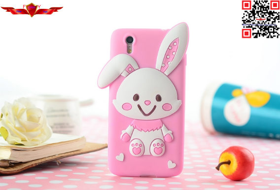 Hot Selling 100% Brand New Rabbit Cartoon Silicone Cover Case For Lenovo S960 Multi Color
