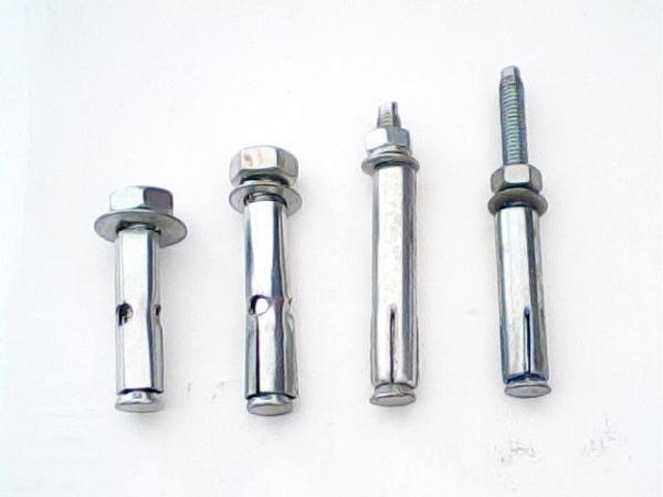 Shield Expansion Screw Anchor , Carbon / Stainless Steel Expansion Bolts For Brick