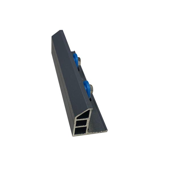 Aluminum Frames Aluminium Rail Track Plastic End Cap Balcony Suitable Durable Lightweight Corrosion Resistant Rail System