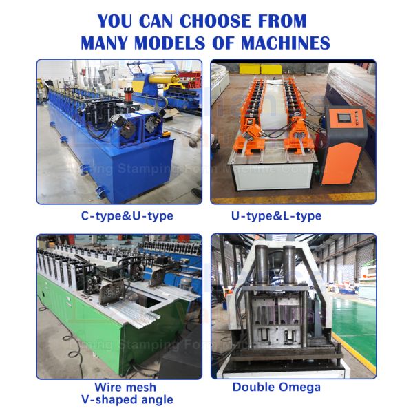 Double Head Steel Keel Profile Metal Stud and Track Roll Forming Machine