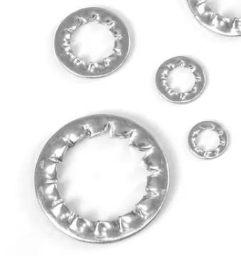 Din 6797 Stainless Steel Fasteners M10 M12 Toothed Star Washer Internal Tooth Lock Washer