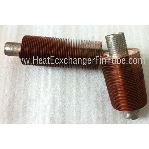 A789 UNS2205 duplex stainless steel with cooper Fin Tube , OD1'' , 8FPI Grooved
