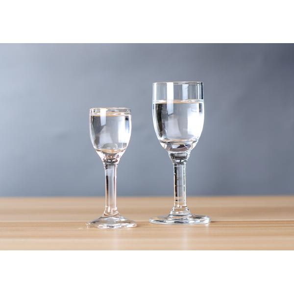 Machine Made 2 Oz Goblet Shot Glass For Wine Tasting
