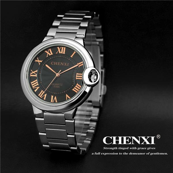 Rose Gold 038A Hot Sale Men Watch Factory Watches Men Business Watches Men Stainless Steel Watch