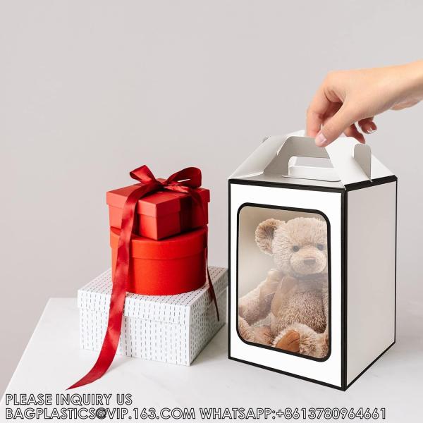 Gift Package Boxes, Tote Paper Bags Decorative Flower Bag, Flower Bouquet Paper Gift Bags With Handles, Party Bag