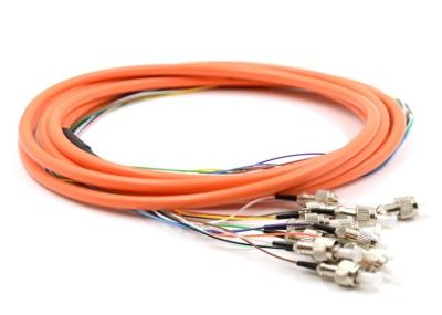 2.0 / 3.0mm Optical Fiber Pigtail Flexible SM MM OM4 OM3 FC 4 - 48 Core For WAN