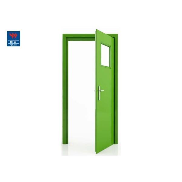 60 Min Hospital Fire Rated Laminated Glass Wood Door With Frame