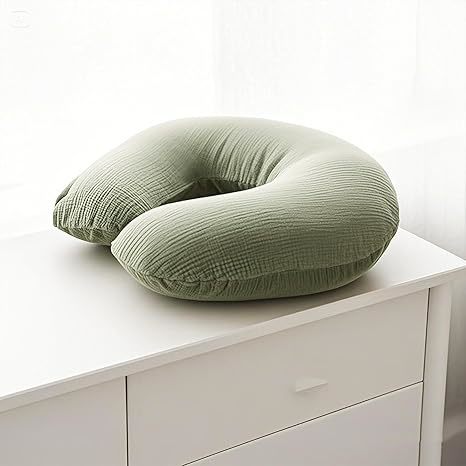 2 Pack Muslin Nursing Pillow Covers,100% Cotton Covers for Breastfeeding Pillows