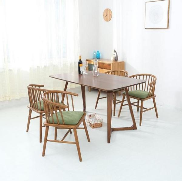 Full solid wood dining chair arm-chair study chair back leisure chair dressing chair princess chair