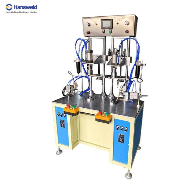 Servo Motor Cylinder Forming Machine 220V PVC Gluing Machine 8 Working Table