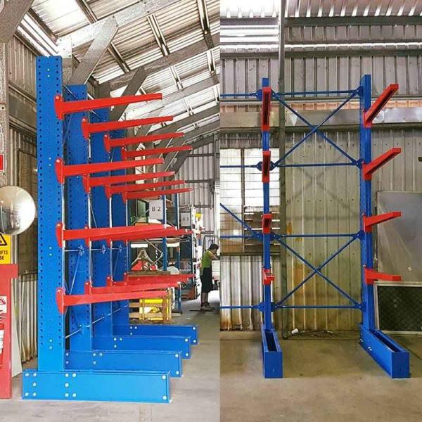 3000KG Cantilever Steel Storage Racks  For Timber