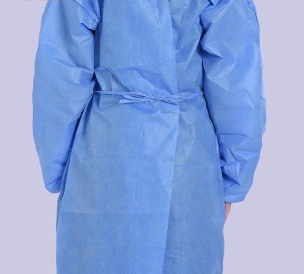 Blue Color Disposable Non Woven Medical SMS Sterile Surgical Isolation Gown Medical Materials & Accessories