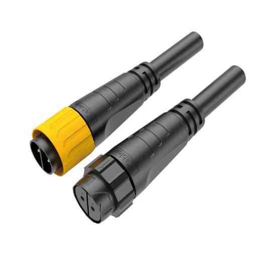 Self Locking Plastic Male Female Connectors Waterproof With 3KV Insulation Voltage