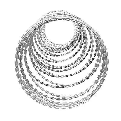 CBT-65 Hot Dipped Galvanized Concertina Razor Blade Wire For Security Fence