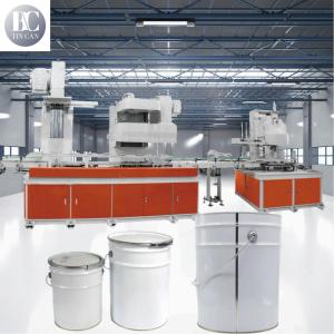 4 Gallon 30cpm Chemical Tin Can Manufacturing Machine Conical Expansion Station